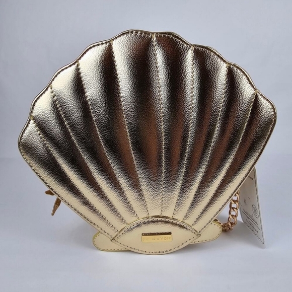 🔹Disney x Skinnydip London The Little Mermaid Gold Seashell Crossbody Bag Purse - Picture 1 of 8